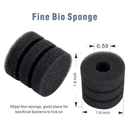 Hygger Fish Tank Sponge Filter Small - Black