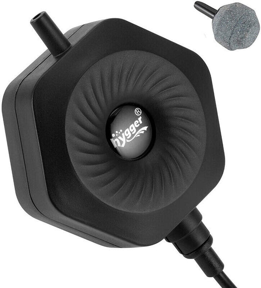 Hygger Aquarium Hexagon Mini Air Pump - HG-971-Black