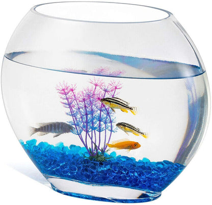 Hygger Mini Glass Oblate Fish Bowl Kit - HG-975-Black