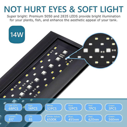 Hygger Planted Aquarium Led Light - Black