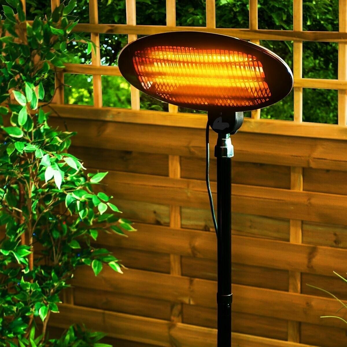 Heller 2000W Portable Electric Patio Heater/Floor Pedestal - HPH2000