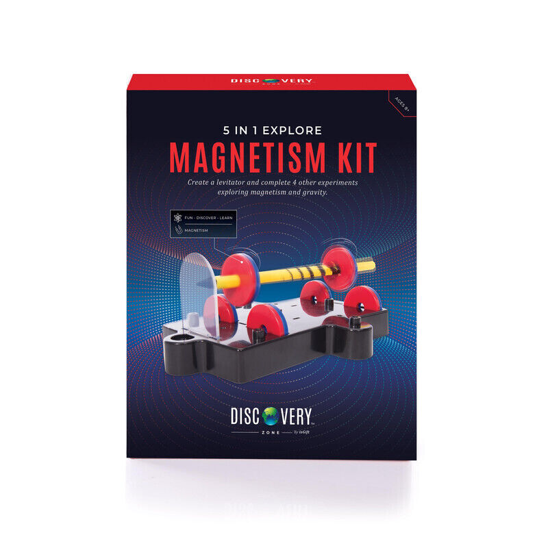 IS GIFT Discovery Zone 5 in 1 Explore Magnetism Kit - IDZ79010-Black