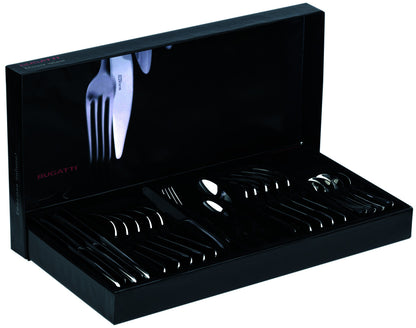 Bugatti Sintesi 24pc Cutlery set, 18/10 Stainless Steel, Gift Boxed