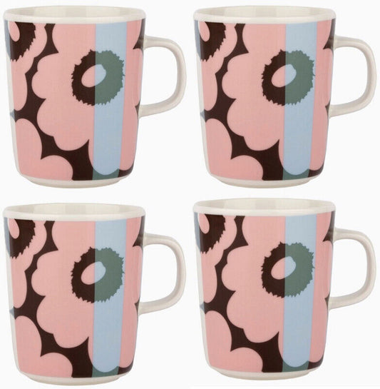 Marimekko Oiva/Unikko 4 Piece Mug Set - Multi