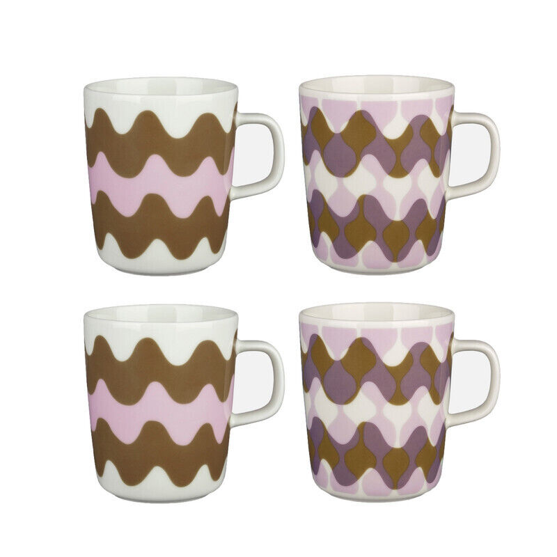 Marimekko Oiva/Lokki 4 Piece Mug Set - Pergola