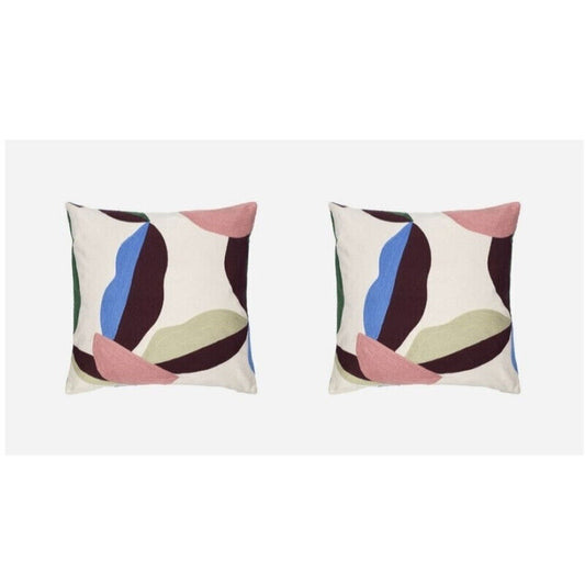 Marimekko Berry 2 Piece Cushion Cover Set - Red/Electric Blue