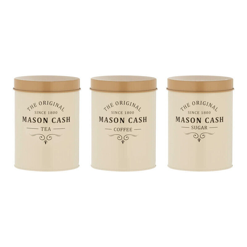 Mason Cash Heritage Kitchen Canister Set- KB286412 -White