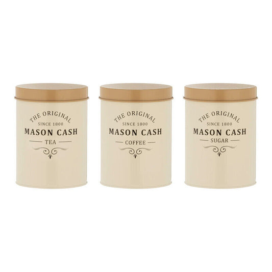 Mason Cash Heritage Kitchen Canister Set- KB286412 -White