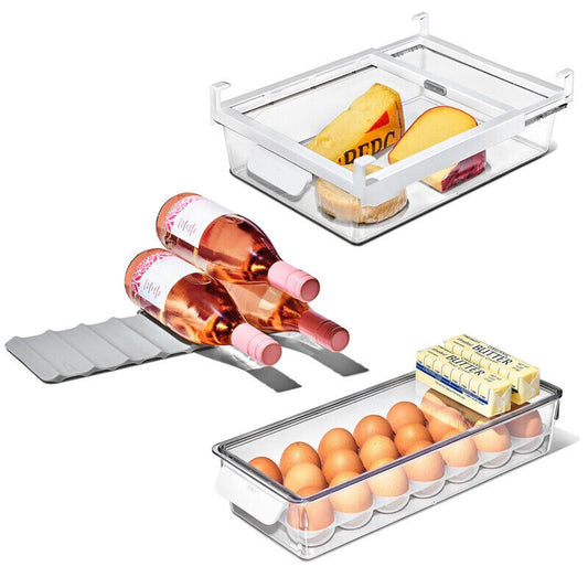 OXO Egg Bin & Shelf Drawer with Bonus Beverage Mat