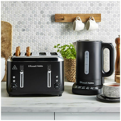 Russell Hobbs Addison Toaster & Kettle Set - Matte Black