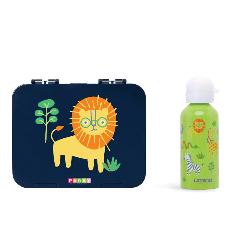 Penny Scallan Large Bento Box & Drink Bottle - Wild Thing