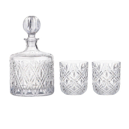 Davis & Waddell Fine Foods Deluxe Decanter and DOF Set - KBDTA5612-Clear