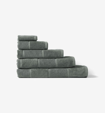 Linen House Velour 5 Piece Towel Set - Storm