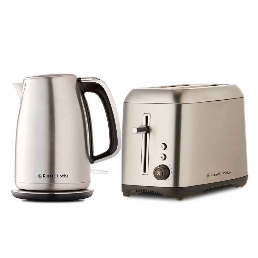 Russell Hobbs Carlton 1.7L Kettle and 2 Slice Toaster Set - Brushed Stainless St