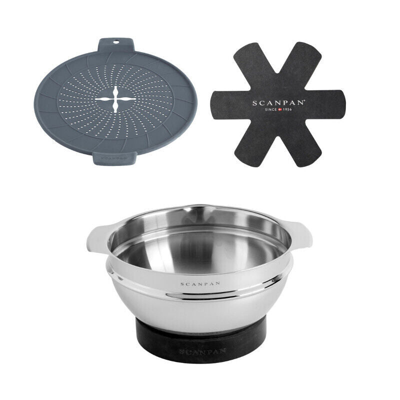 Scanpan Cookware Accessories Set- Stainless Steel/ Grey