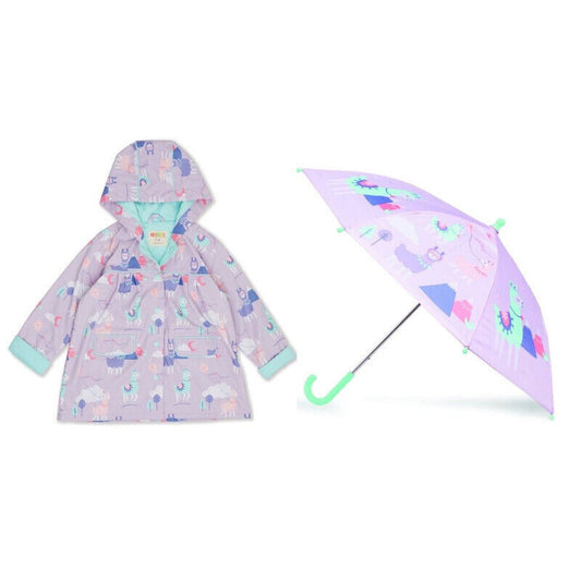 Penny Scallan Umbrella & Raincoat Size 1-2  Loopy Llama