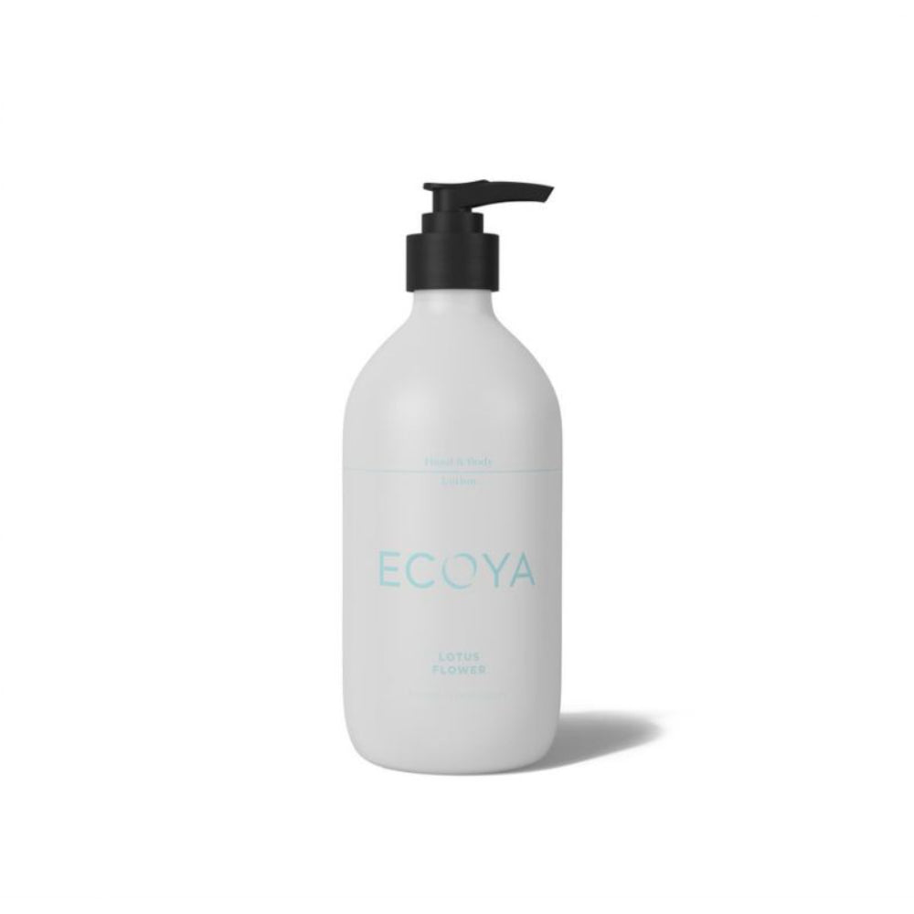 Ecoya Lotus Flower Fragrant Bathroom Set- Hand & Body Wash, Lotion, Mini Diffuse