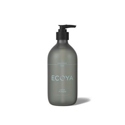 Ecoya Lotus Flower Fragrant Bathroom Set- Hand & Body Wash, Lotion, Mini Diffuse