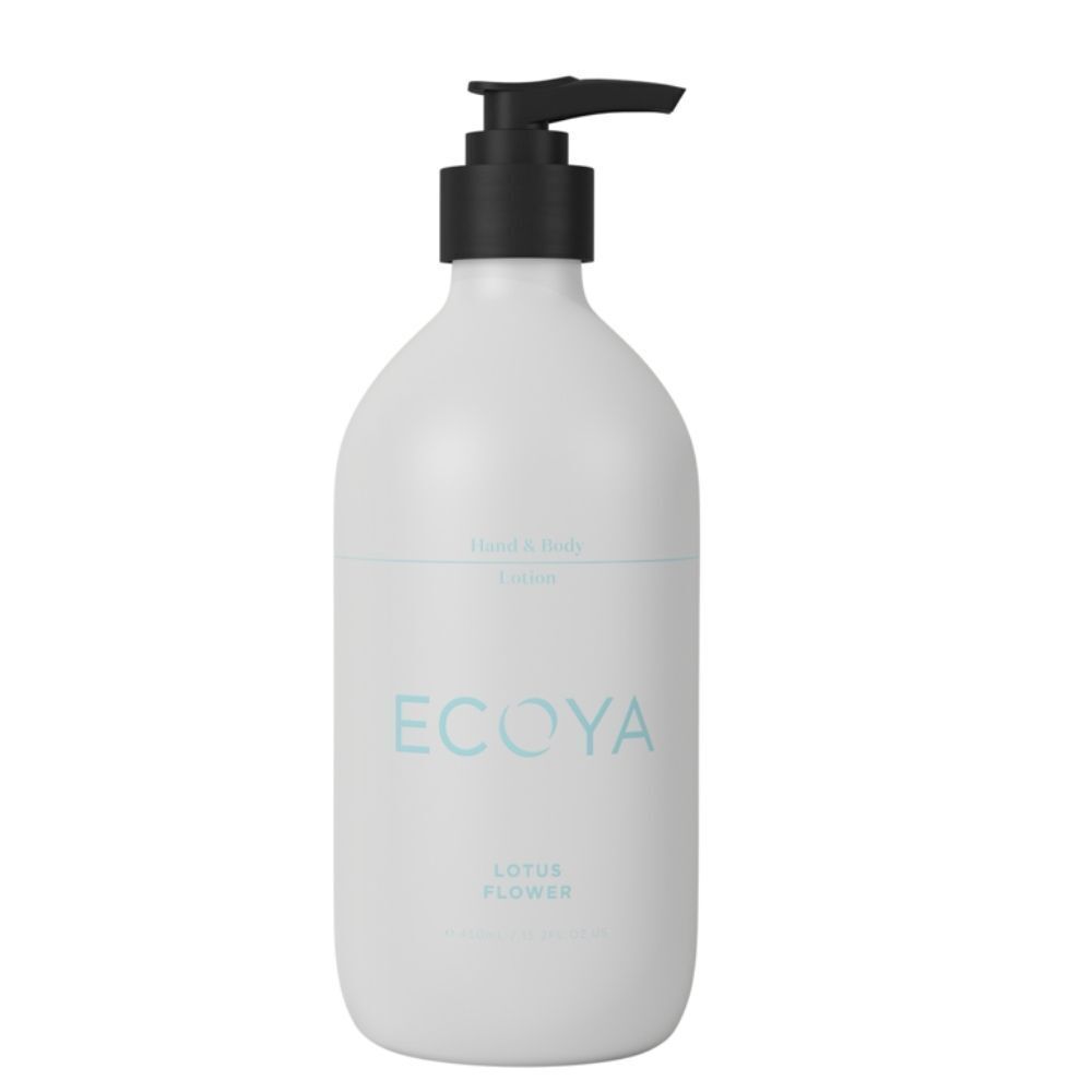 Ecoya Lotus Flower Fragrant Bathroom Set- Hand & Body Wash, Lotion, Mini Diffuse