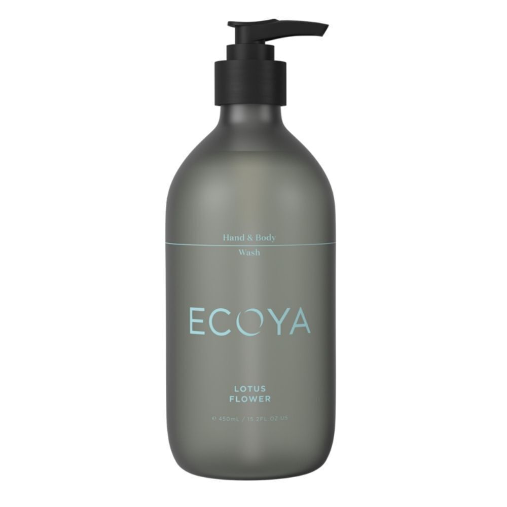 Ecoya Lotus Flower Fragrant Bathroom Set- Hand & Body Wash, Lotion, Mini Diffuse