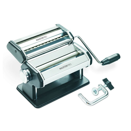 MasterPro  Extra Wide Pasta Machine Stainless Steel/Black 25X25X18CM