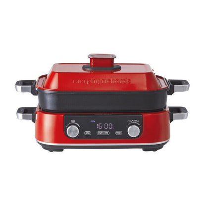 Morphy Richards Digital Multifunction Pot - Red