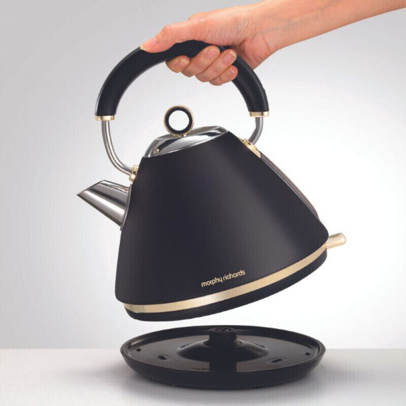 Morphy Richards Ascend Soft Gold Kettle - Satin Black