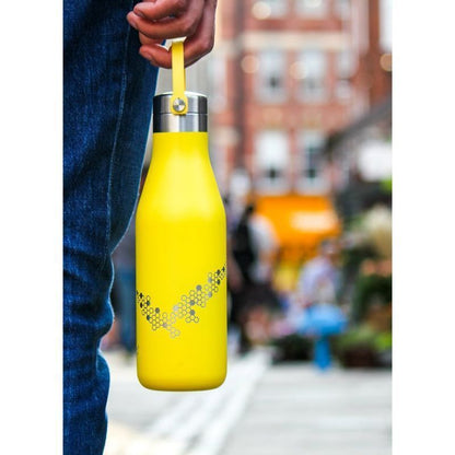 O'Helo Yellow Bottle With Etched Bees 500ml