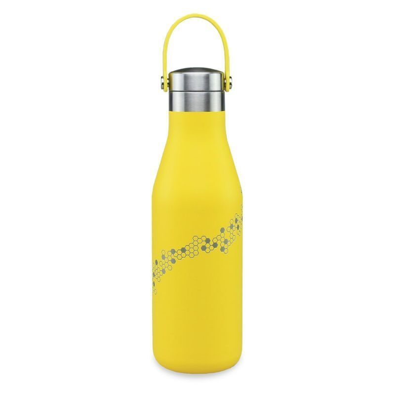 O'Helo Yellow Bottle With Etched Bees 500ml