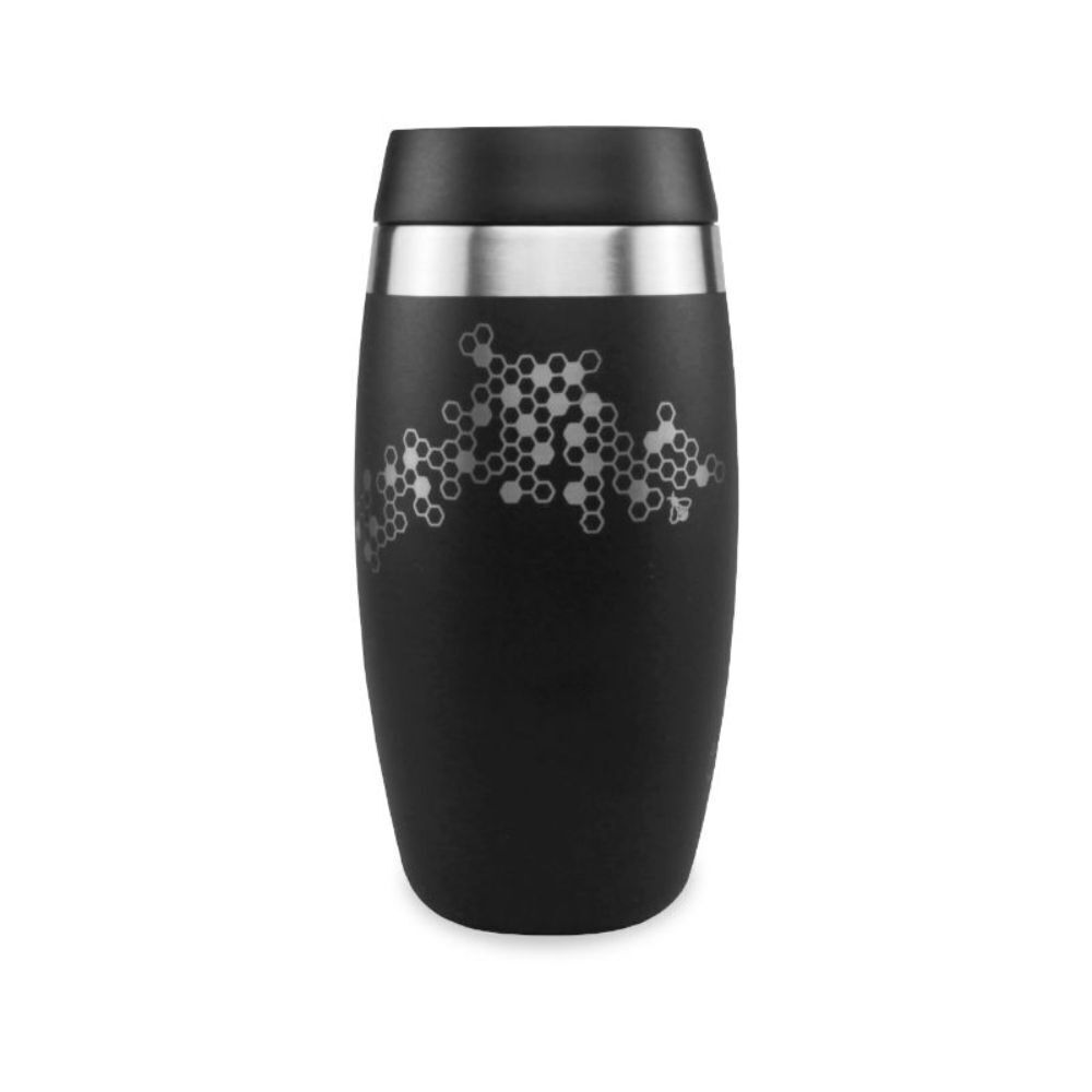 O'Helo 400ml  To-Go Tumbler With Etched Bees - Black