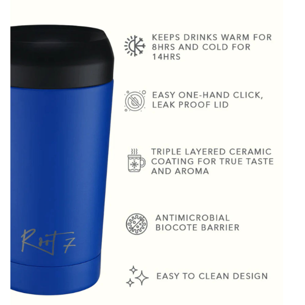 Root7 360ml Travel Cup - Boldly Blue