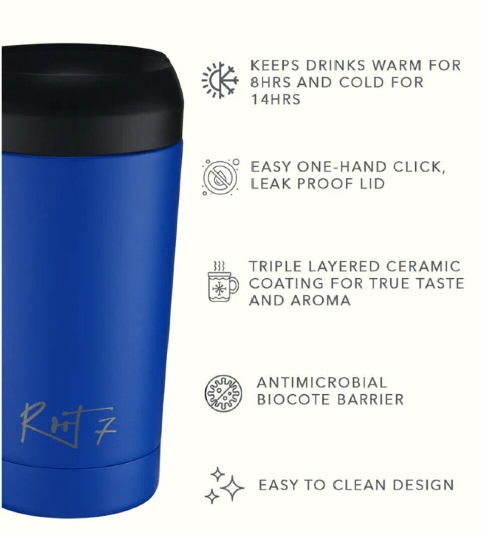 Root7 360ml Travel Cup - Boldly Blue