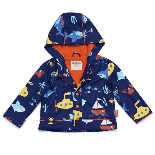 Penny Scallan Raincoat Size 3-4 Anchors Away