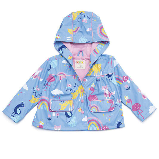 Penny Scallan Raincoat Size 3-4 Rainbow Days