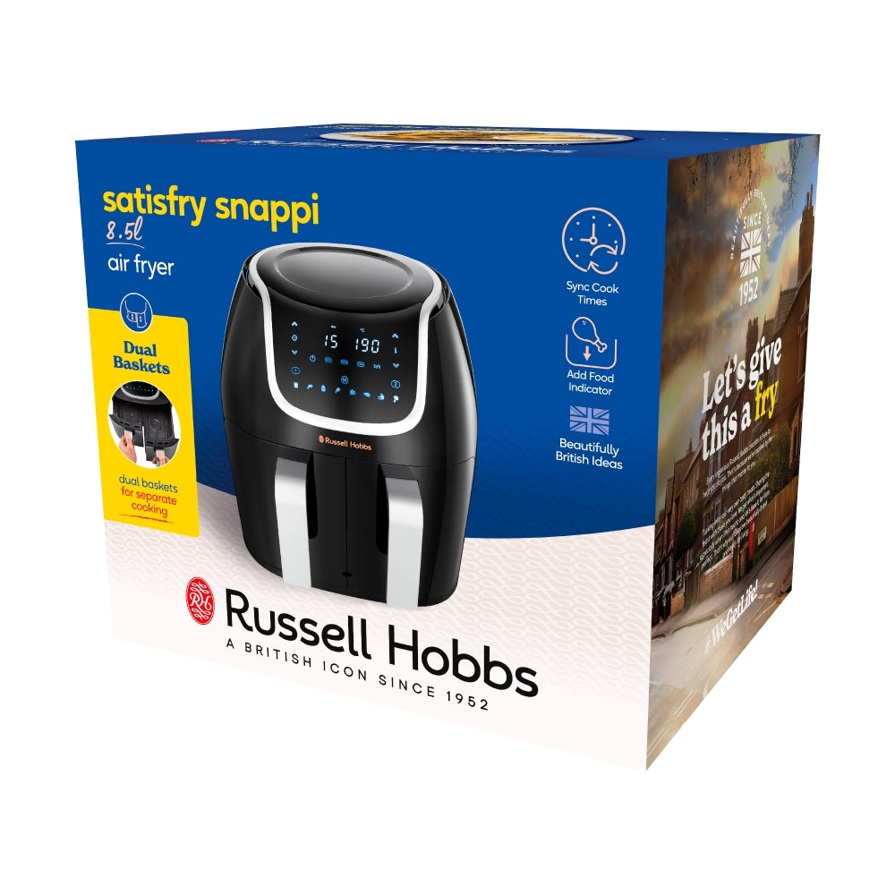 Russell Hobbs Satisfry Snappi Dual Basket Airfryer - Black