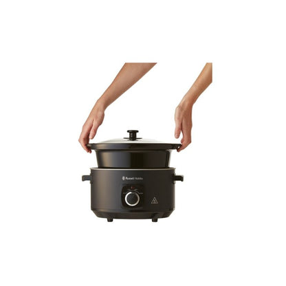 Russell Hobbs RHSC4A Stylish 4L Slow Cooker - Matte Black