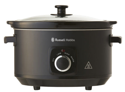 Russell Hobbs RHSC4A Stylish 4L Slow Cooker - Matte Black