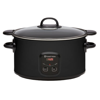 Russell Hobbs 6L Family Searing Slow Cooker 3 Heat Settings RHSC650BLK