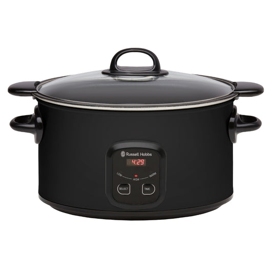 Russell Hobbs 6L Family Searing Slow Cooker 3 Heat Settings RHSC650BLK