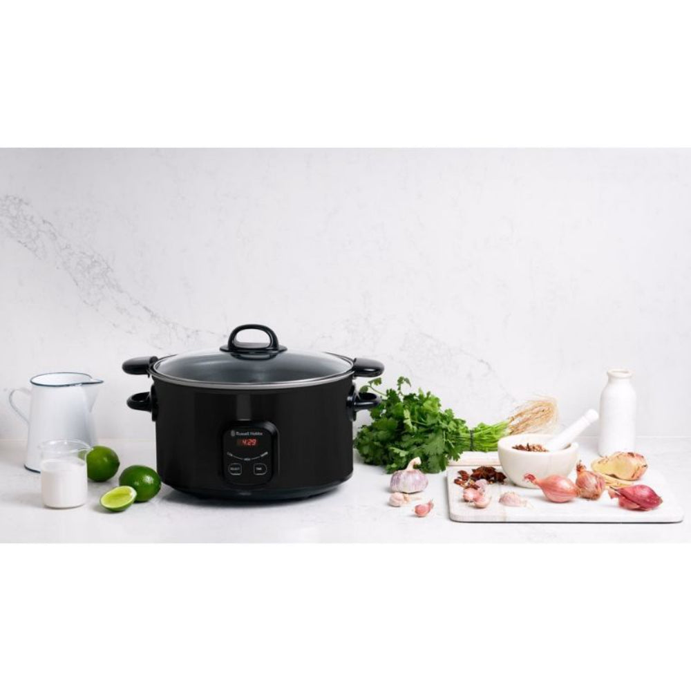 Russell Hobbs 6L Family Searing Slow Cooker 3 Heat Settings RHSC650BLK