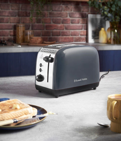 Russell Hobbs Colour Plus 2 Slice Toaster - Storm Grey