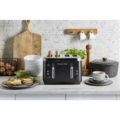 Russell Hobbs Addison 4S Toaster MBlack RHT514BLK