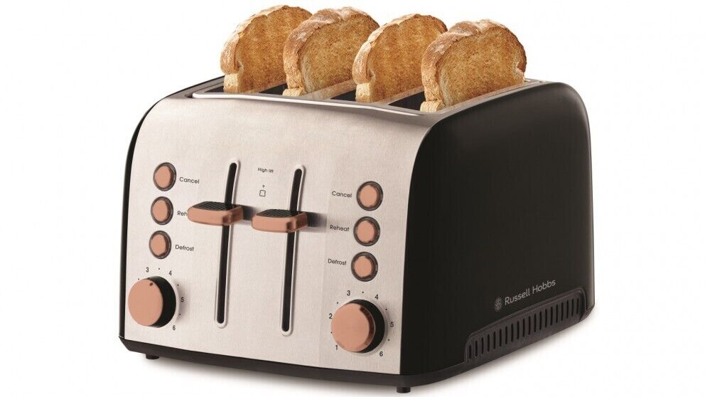 Russell Hobbs Brooklyn 4 Slice Toaster Copper RHT94COP