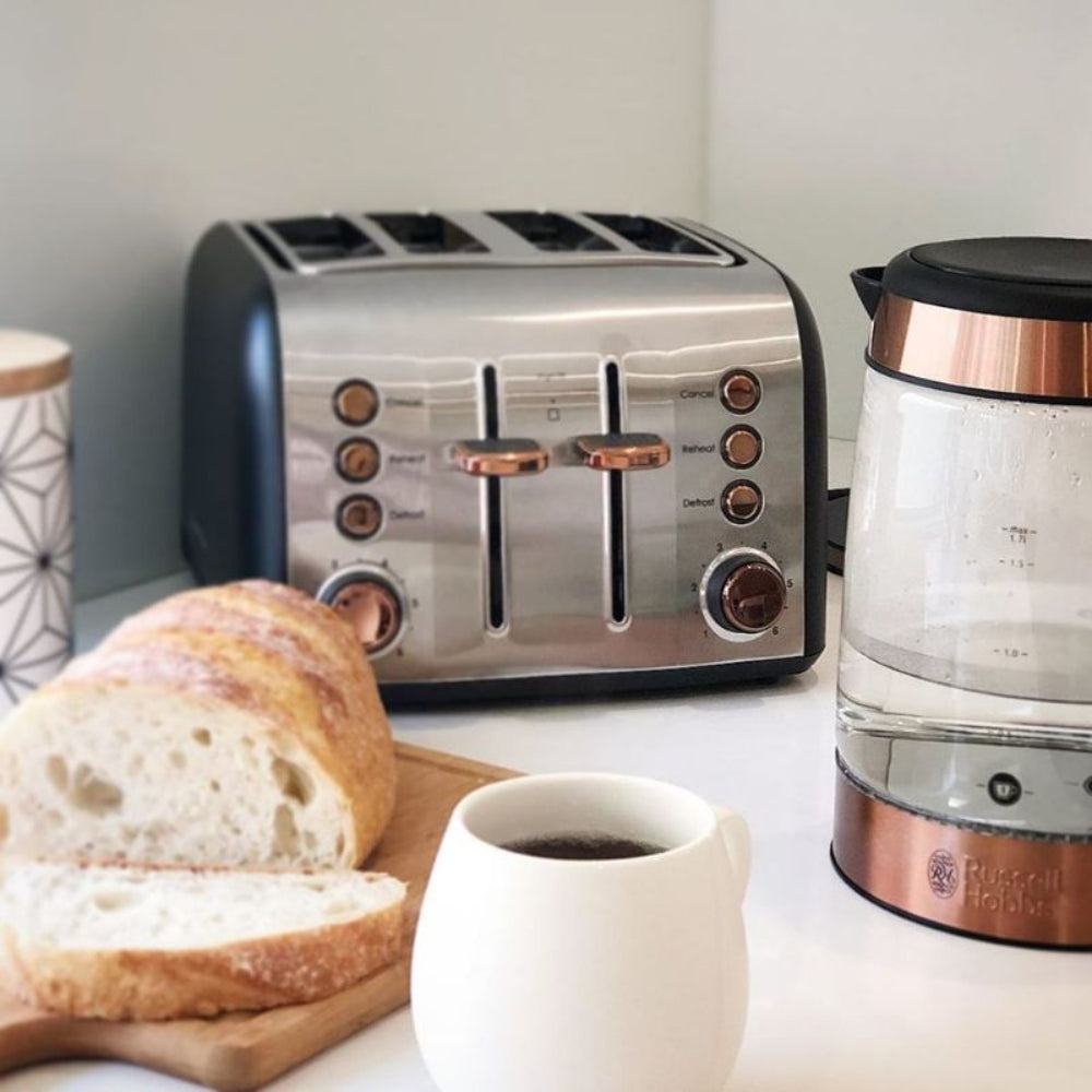 Russell Hobbs Brooklyn 4 Slice Toaster Copper RHT94COP