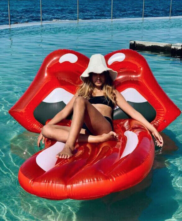 Sunnylife Rolling Stones Deluxe Sit-on Float Inflatable Pool Float