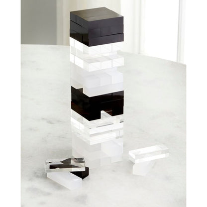 Sunnylife Luxe Lucite Jumbling Tower - Monochrome