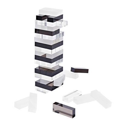 Sunnylife Luxe Lucite Jumbling Tower - Monochrome