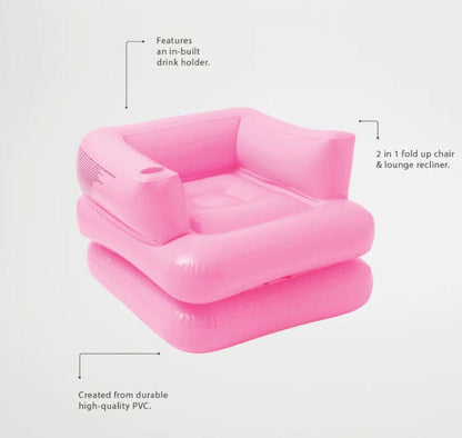 Sunnylife Inflatable Lilo Chair - Neon Pink