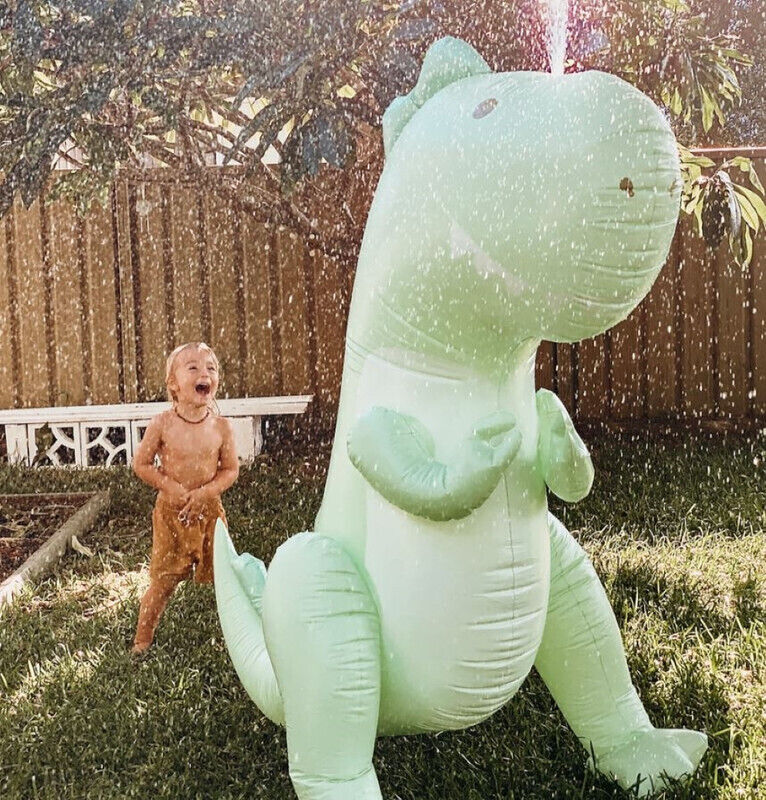 Sunnylife Inflatable Giant Sprinkler Surfing Dinosaur