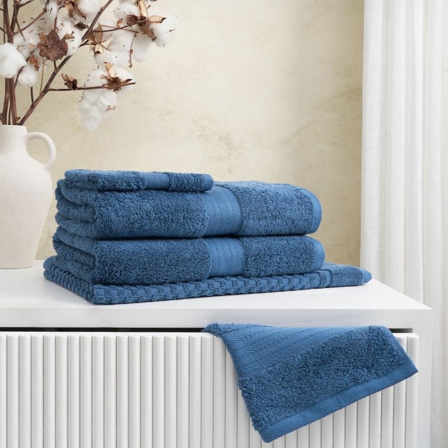 Sheraton Egyptian 5 Piece Towel Pack - Deep Blue